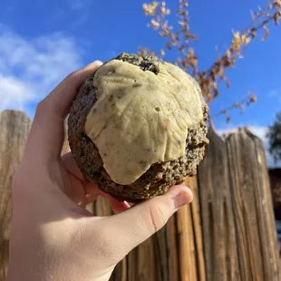 Vegan Raspberry Pistachio Scone made by the wonderful Houldens Rise Above