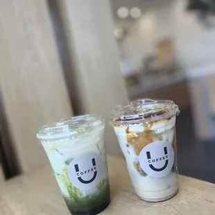 Matcha Latte &amp; Tiramisu Latte