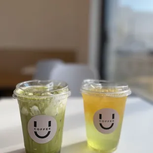 Matcha Einspanner &amp; Aloe Green Tea