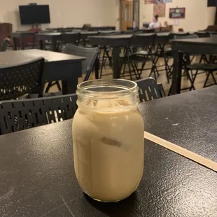 Iced spiced brown sugar latte