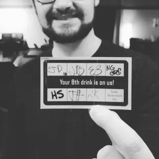 Your 8th drink is always free!