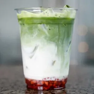 Come try our Strawberry Matcha Latte, made with organic ceremonial matcha and our freshly homemade strawberry purée