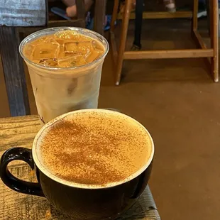 Iced caramel macchiato and vanilla latte- 2022