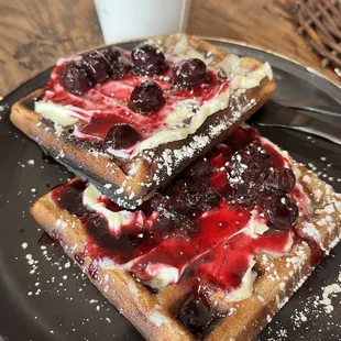 Blueberry Lemon Waffles