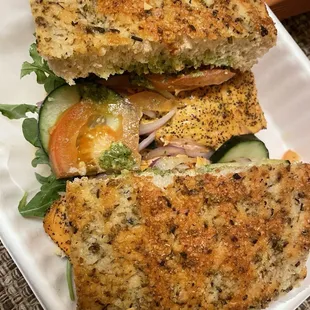 Pesto Salmon sandwich