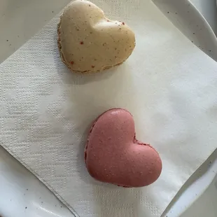 Heart shaped Macaroons