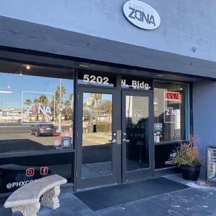 Front of CoffeeZona Shop