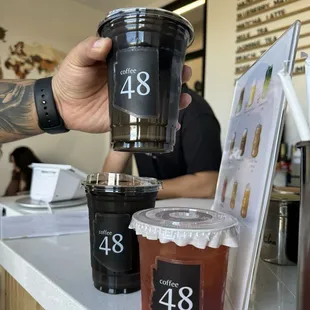 Vietnamese Coffee, Salted Caramel Coffee, Rose Lychee Green Tea