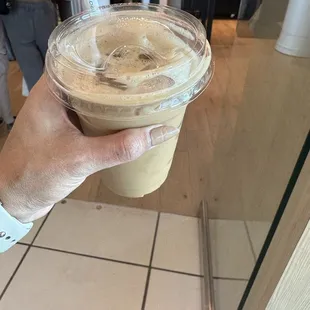 brown sugar iced latte