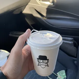 12 Oz Oat Milk Cappuccino with an extra shot
