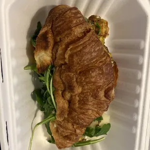 I got a truffle egg sandwich with provolone on a croissant and it was  so delicious!!