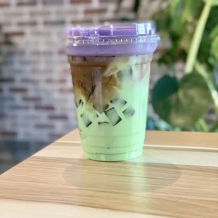 Tropical Vine with Ube Foam - Peek the Pandan Jellies