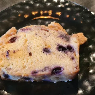 Blueberry lemon bread was moist and flavorful.