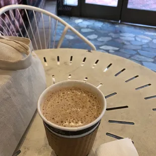 Almond chai latte