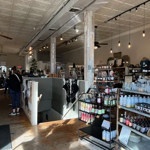 the inside of a coffee shop