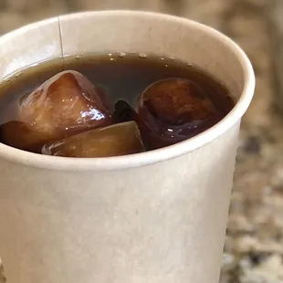 Cold Brew with Coffee Ice Cubes
