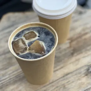Iced Coffee with Coffee cubes