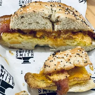 Maple Sriracha Bacon &amp; Egg Bagel