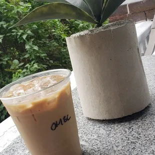 Iced Bourbon Caramel Latte