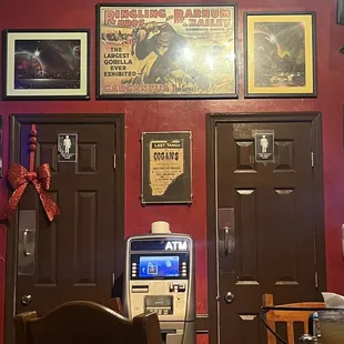 a table and chairs in a restaurant