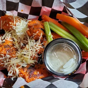 Spicy garlic parmesan wings