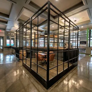 the interior of the building