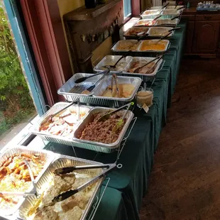 Easter buffet. Lots of delicious choices!
