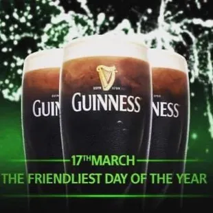 three glasses of guinness