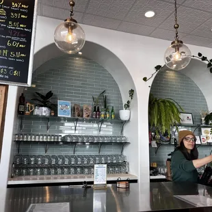 two women behind the counter