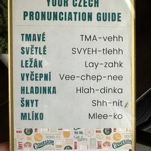 Pronunciation guide