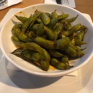 Edamame with Spicy Sambal Sauce