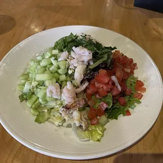 Chopped Seafood Salad With Fresh Basil Vinaigrette