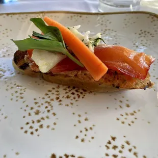 Salmon tartine