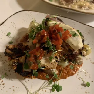 Octopus (flavor was very delicious; octopus was over cooked)