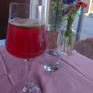 Hibiscus fizz