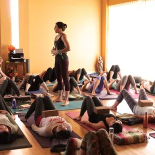 Owner Katie Flinn guiding classes on our opening weekend in October