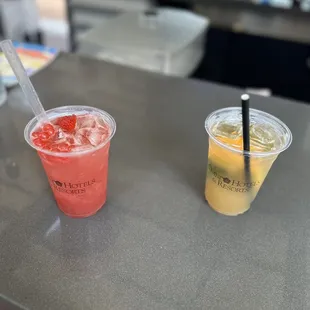 Southern peach smash &amp; strawberry rose Paloma