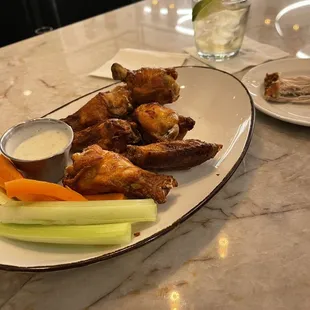 Blandest wings I've ever had. Absolutely NO seasoning.