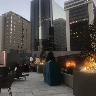 a view of the city skyline