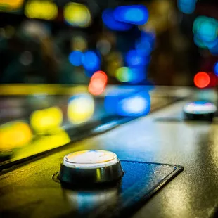 a close up of a button