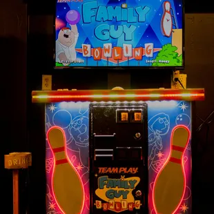 a family guy bowling game