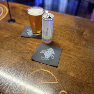 Loved the design of the tables along with the emblem on the napkins