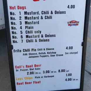 the menu