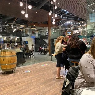 A fishbowl inside a winery