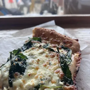 a slice of pizza