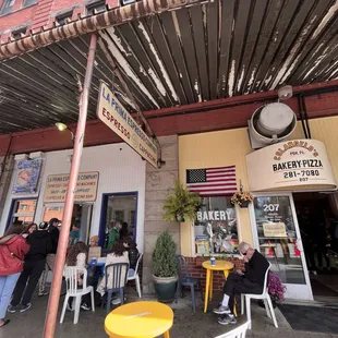 outside seating