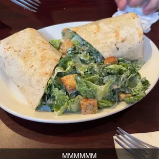 cesar Chicken caesar Salad Wrap