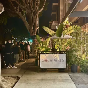 The line was long outside when we left at 7pm.