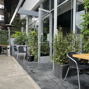 Outdoor seating area