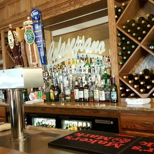 Nice interior,  shot of the bar area.